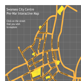 Map of post-war Swansea.