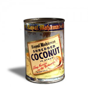 Tin of Shredded Coconut in Syrup