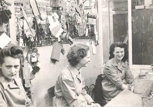 Female workers at the Mettoy factory in the 1950s.